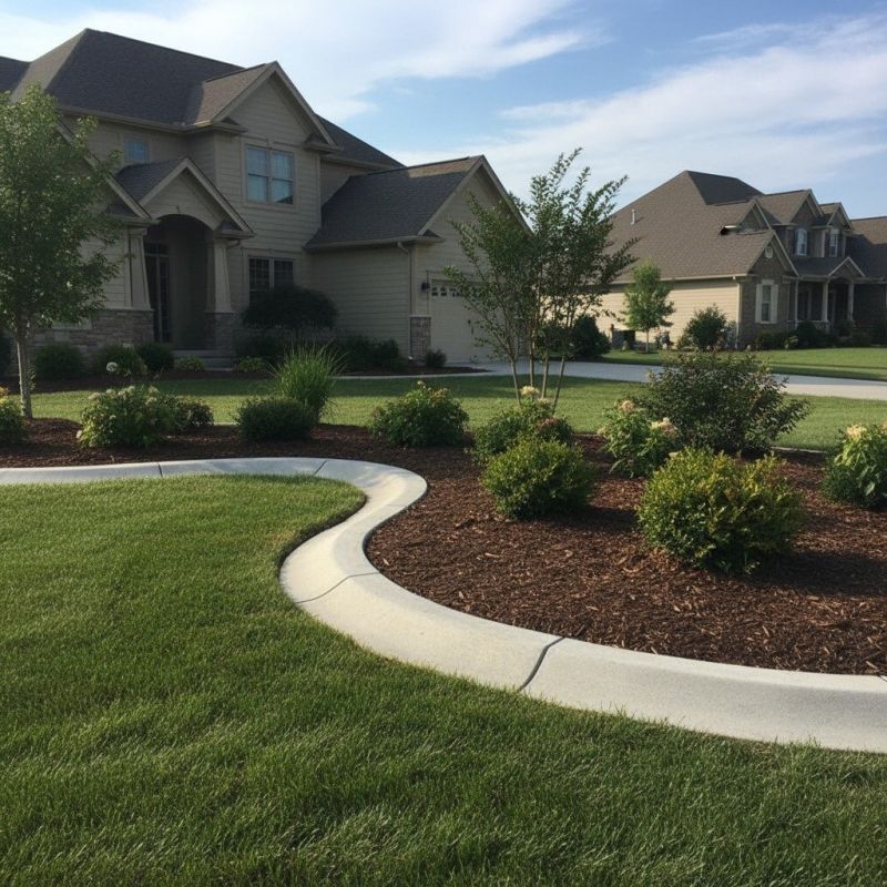 Lawn Curbing Installation detail