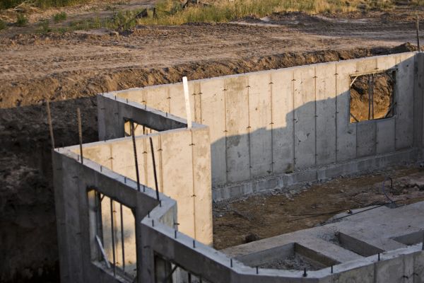Concrete Basement Pouring in Brick