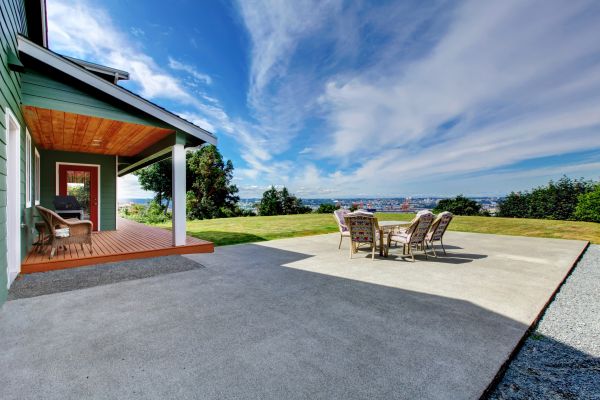 Concrete Patio Installation in Brick