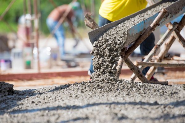Concrete Pouring in Brick