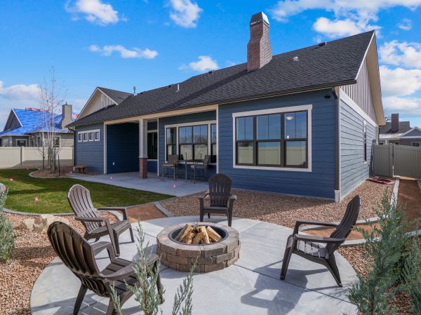 Concrete Patio Laying in Brick