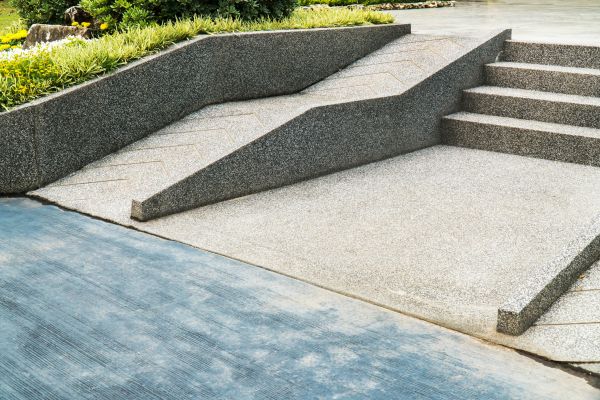Concrete Ramp Installation in Brick