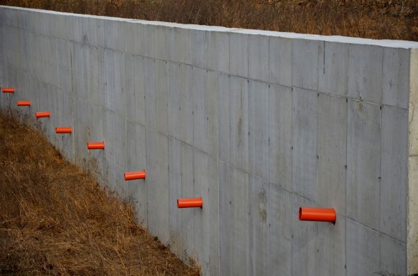 Concrete Wall Installation in Brick