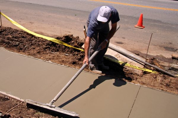 Sidewalk Building in Brick