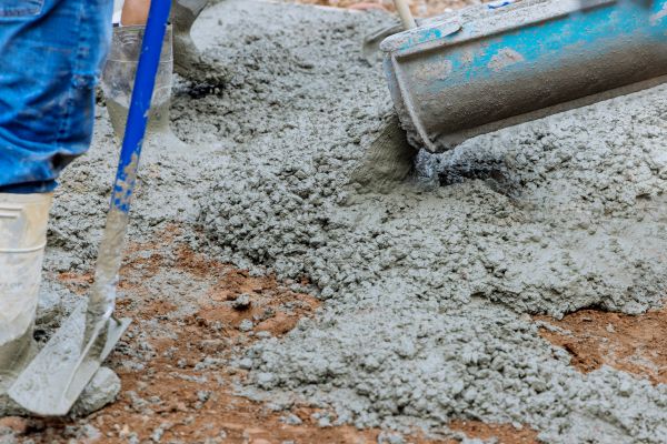 Barn Concrete Pouring in Brick