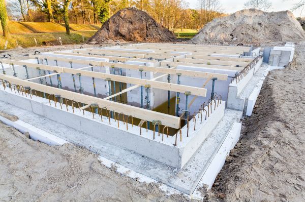 House Foundation Construction in Brick
