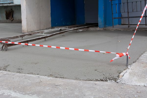Garage Concrete Pouring in Brick