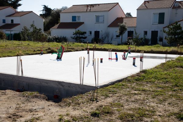 Residential Slab Construction in Brick