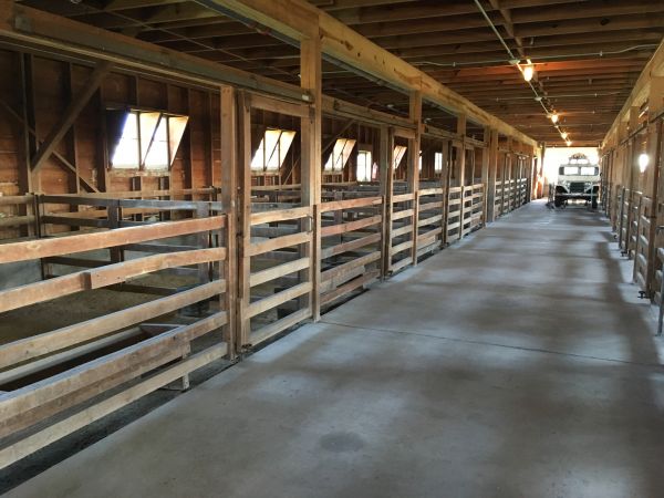 Barn Floor Pouring in Brick