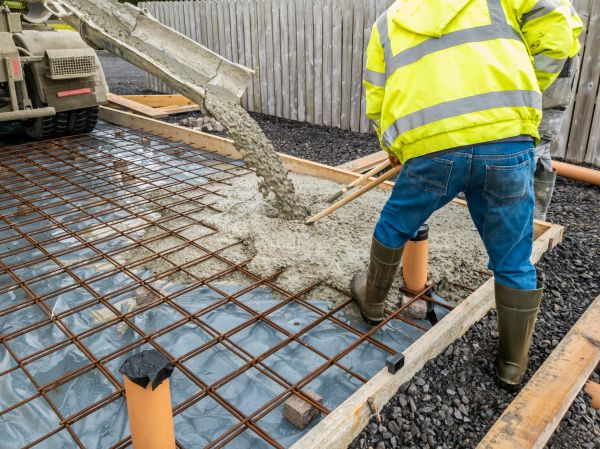 Basement Slab Pouring in Brick