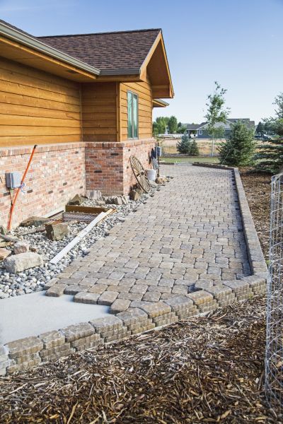 Walkway Construction in Brick