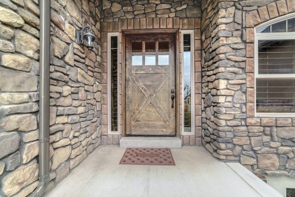 Cement Porch Construction in Brick