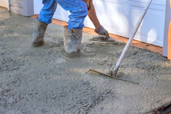 Driveway Slab Construction in Brick