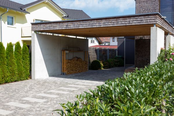 Carport Pad Construction in Brick