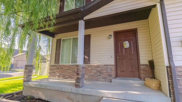 Concrete Porch Installation in Brick