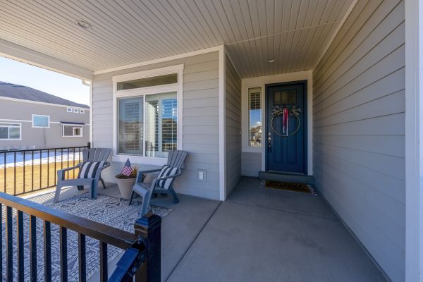 Cement Porch Installation in Brick