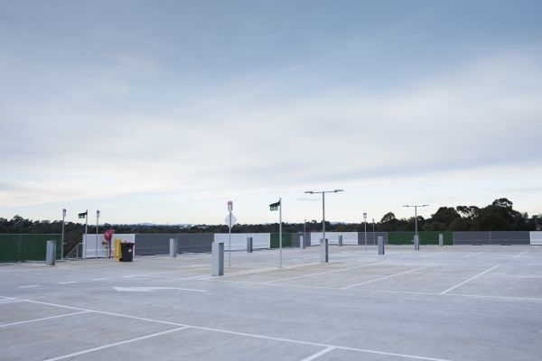 Concrete Parking Lot Paving in Brick