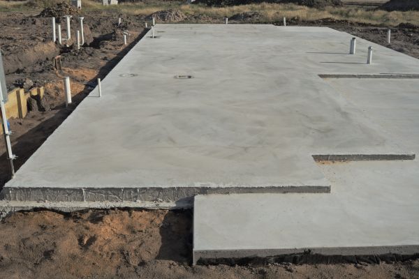 Cement Base Construction in Brick