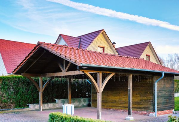 Carport Base Construction in Brick