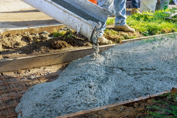 Driveway Concrete Pouring in Brick