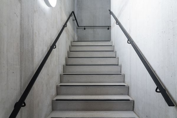 Concrete Stairway Construction in Brick