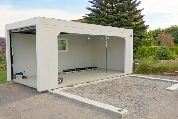 Garage Foundation Installation in Brick