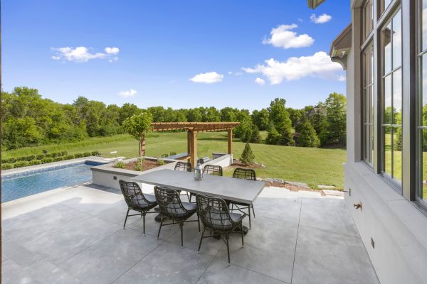 Patio Concrete Construction in Brick