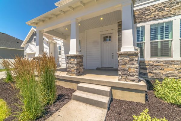Porch Concrete Replacement in Brick