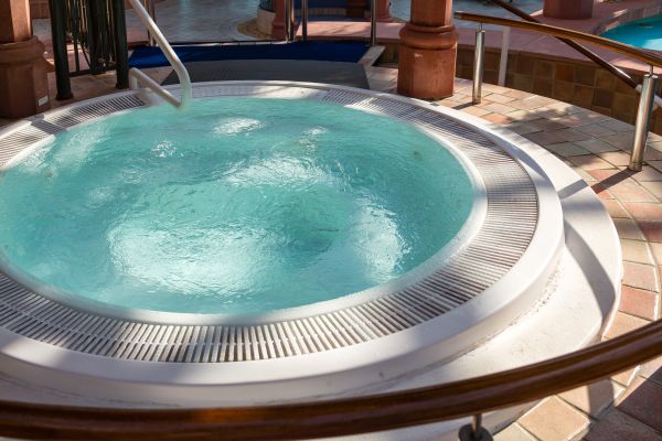 Hot Tub Patio Construction in Brick