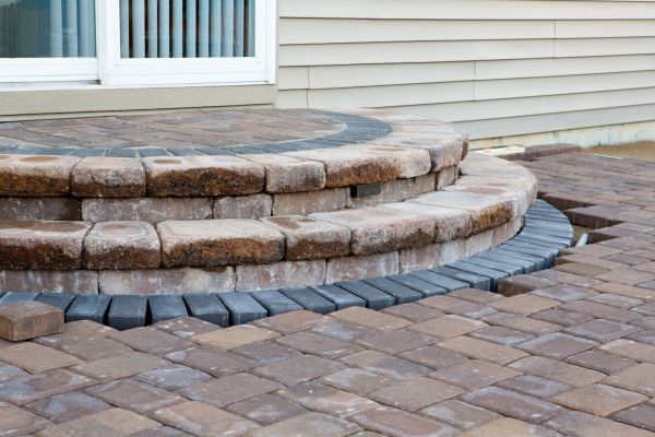 Patio Step Installation in Brick