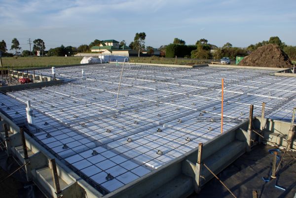 Barn Pad Construction in Brick