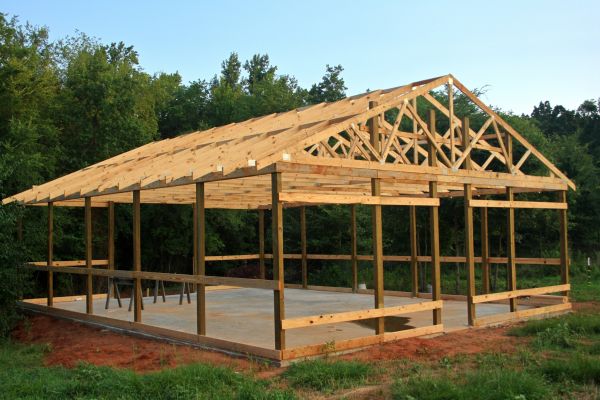 Barn Pad Installation in Brick