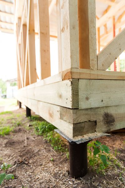 Barn Footing Construction in Brick