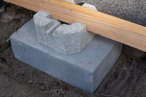 Deck Footings Installation in Brick