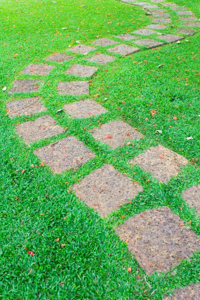 Backyard Pathway Construction in Brick
